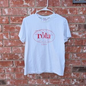 ROLAROLA Social Club White Graphic Tee